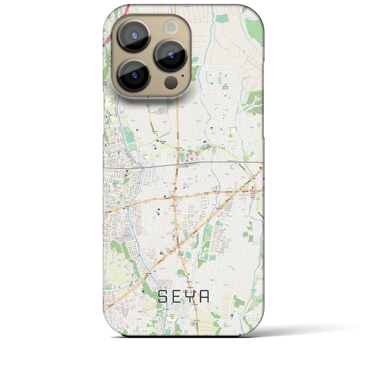 【瀬谷(神奈川県)】地図柄iPhoneケース(バックカバータイプ)