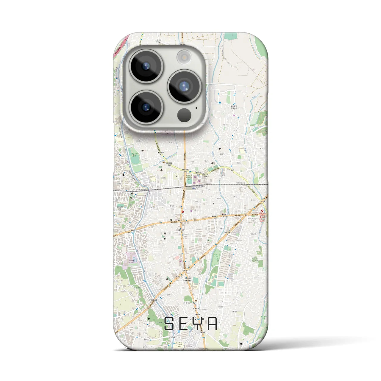 【瀬谷(神奈川県)】地図柄iPhoneケース(バックカバータイプ)