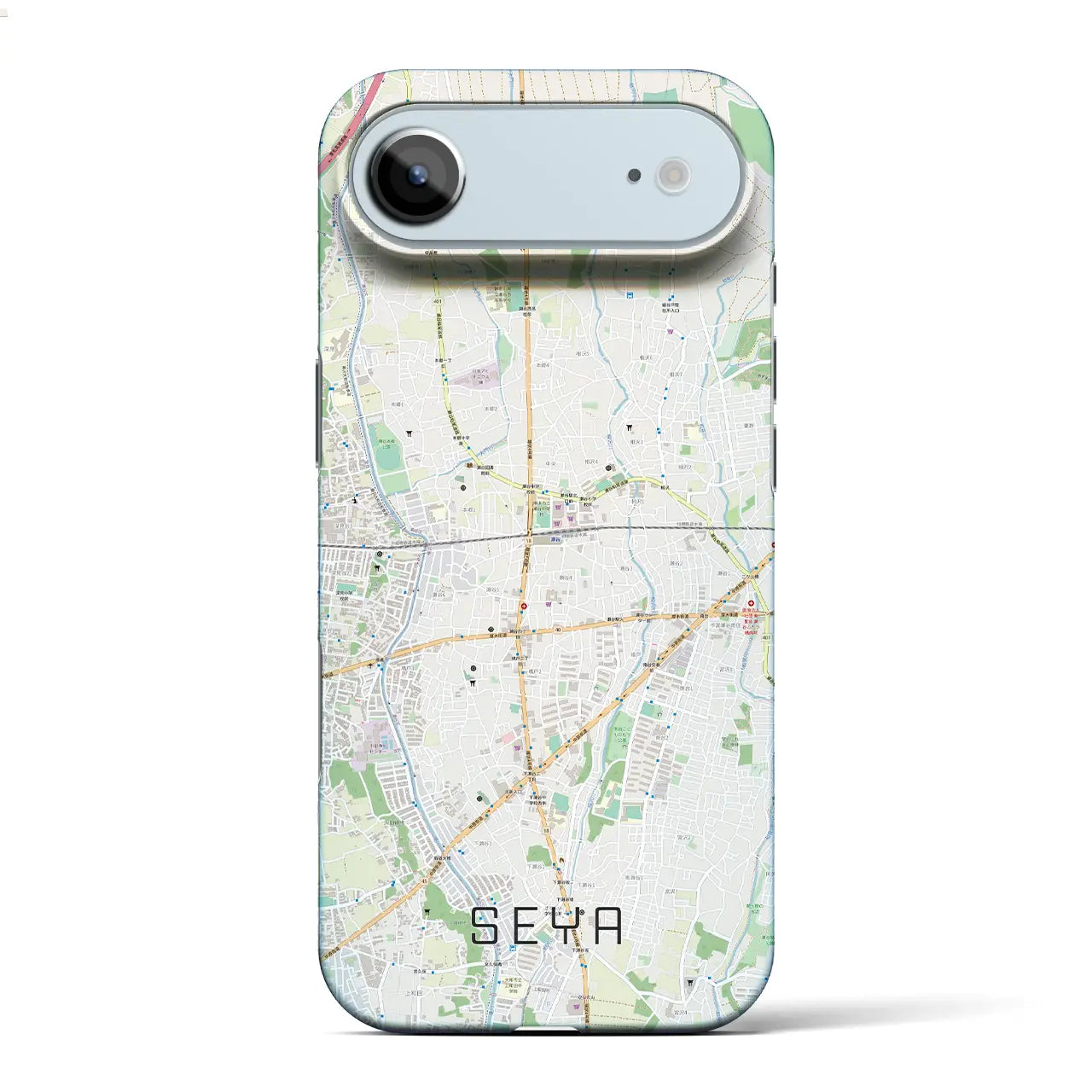 【瀬谷(神奈川県)】地図柄iPhoneケース(バックカバータイプ)