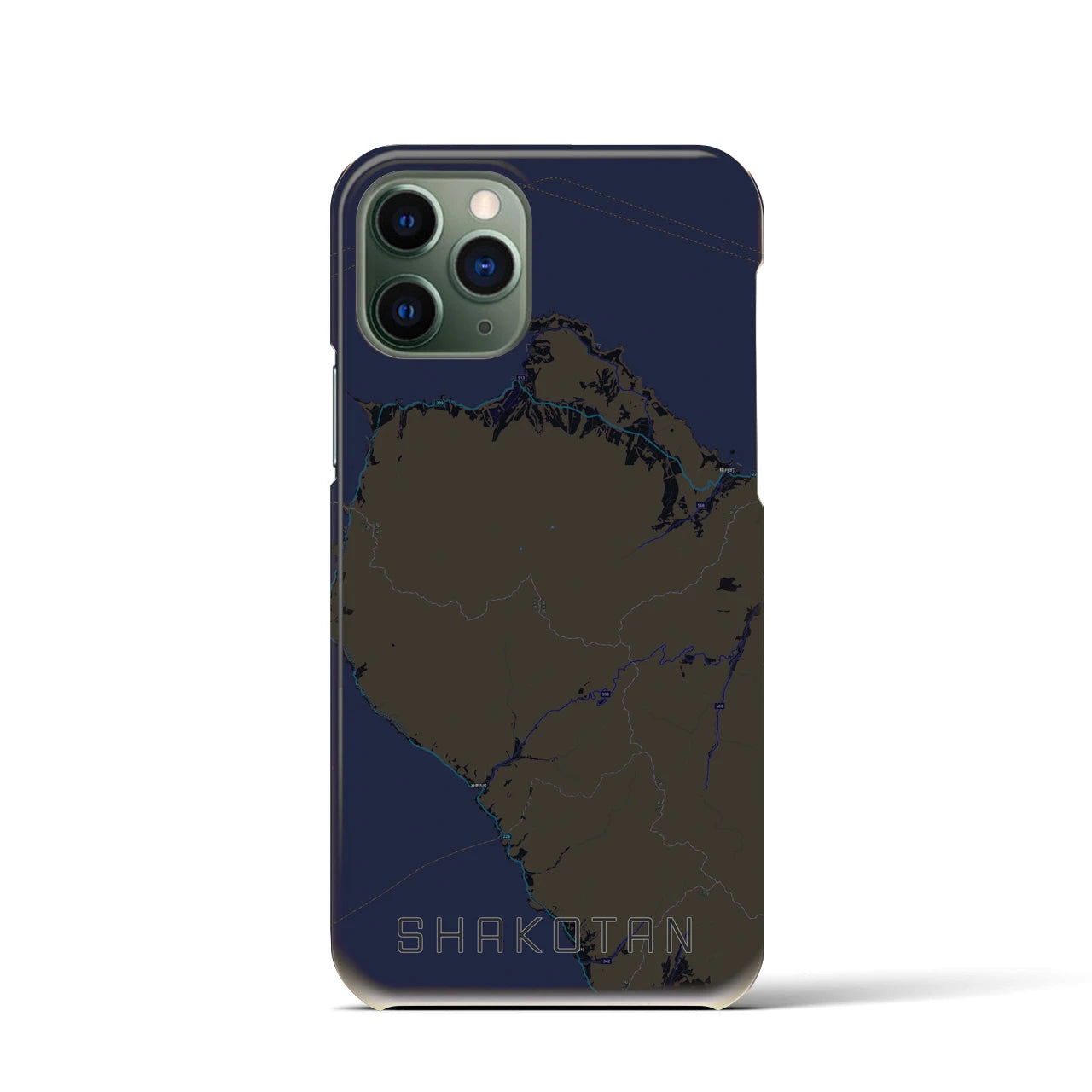 【積丹(北海道)】地図柄iPhoneケース(バックカバータイプ)
