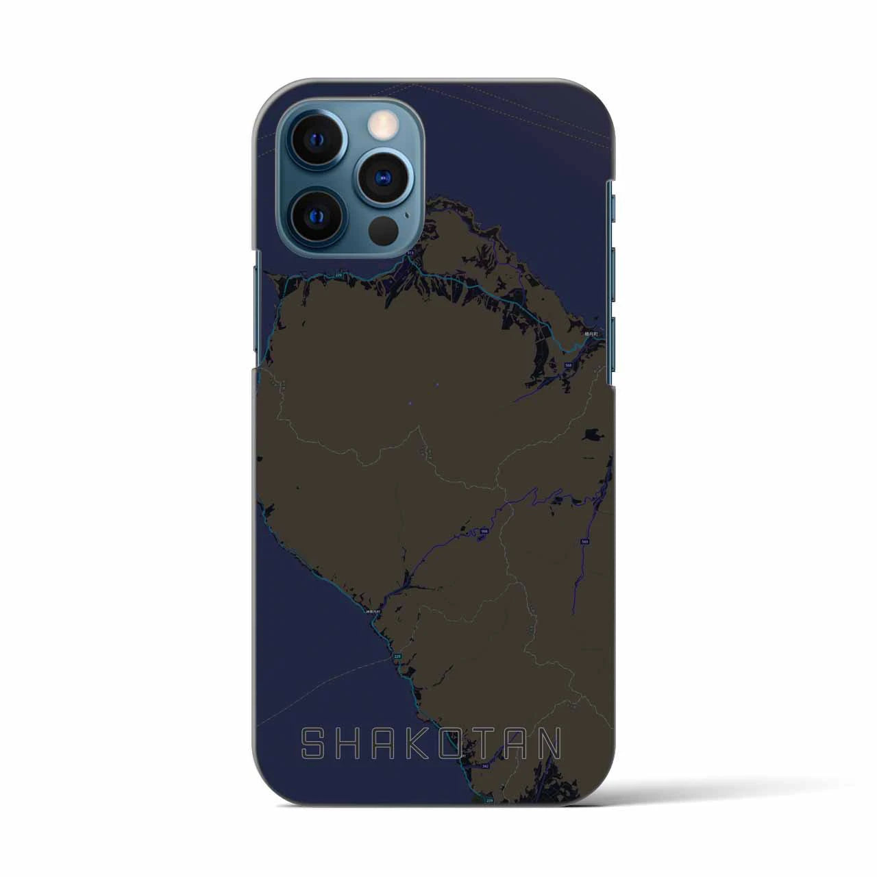 【積丹(北海道)】地図柄iPhoneケース(バックカバータイプ)