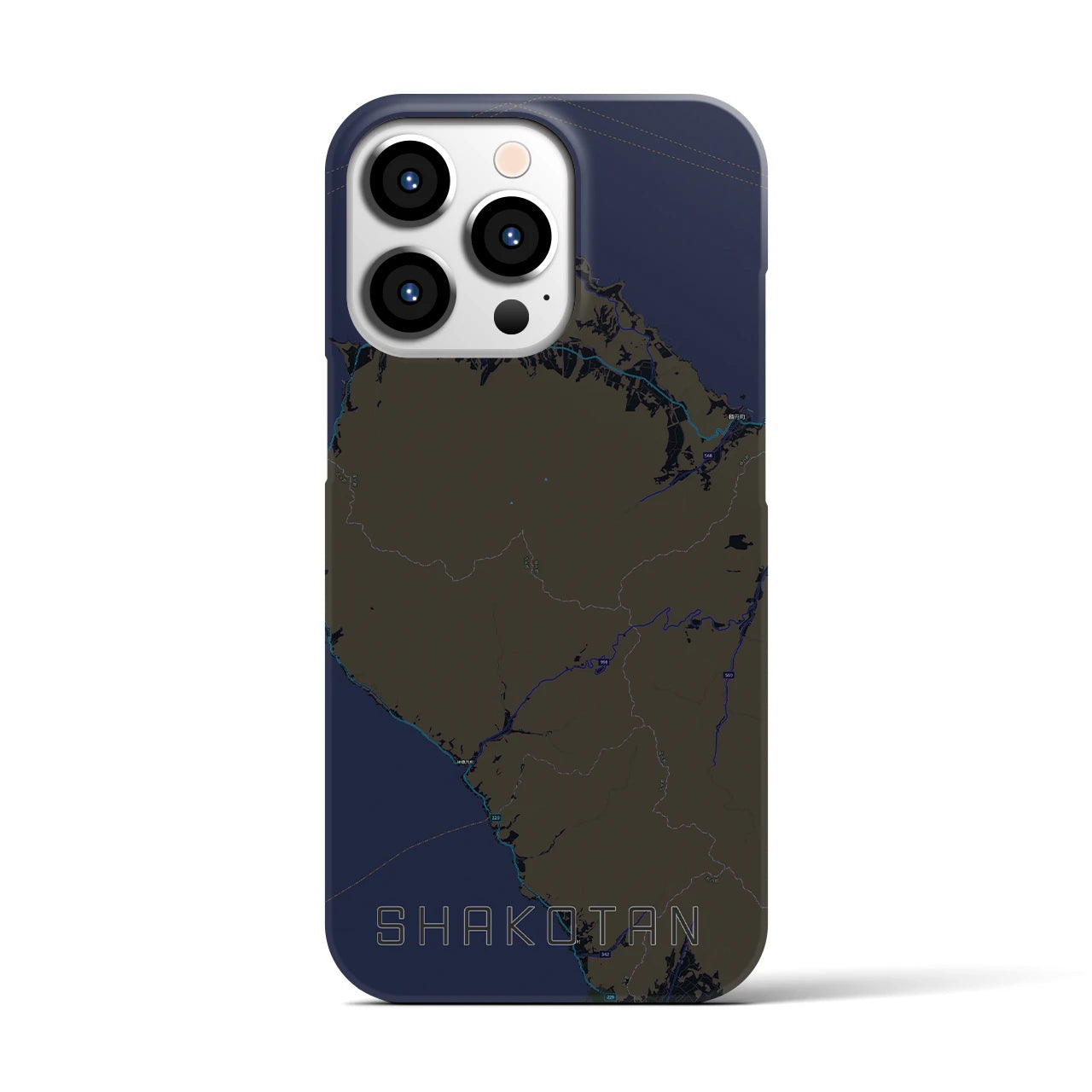 【積丹(北海道)】地図柄iPhoneケース(バックカバータイプ)