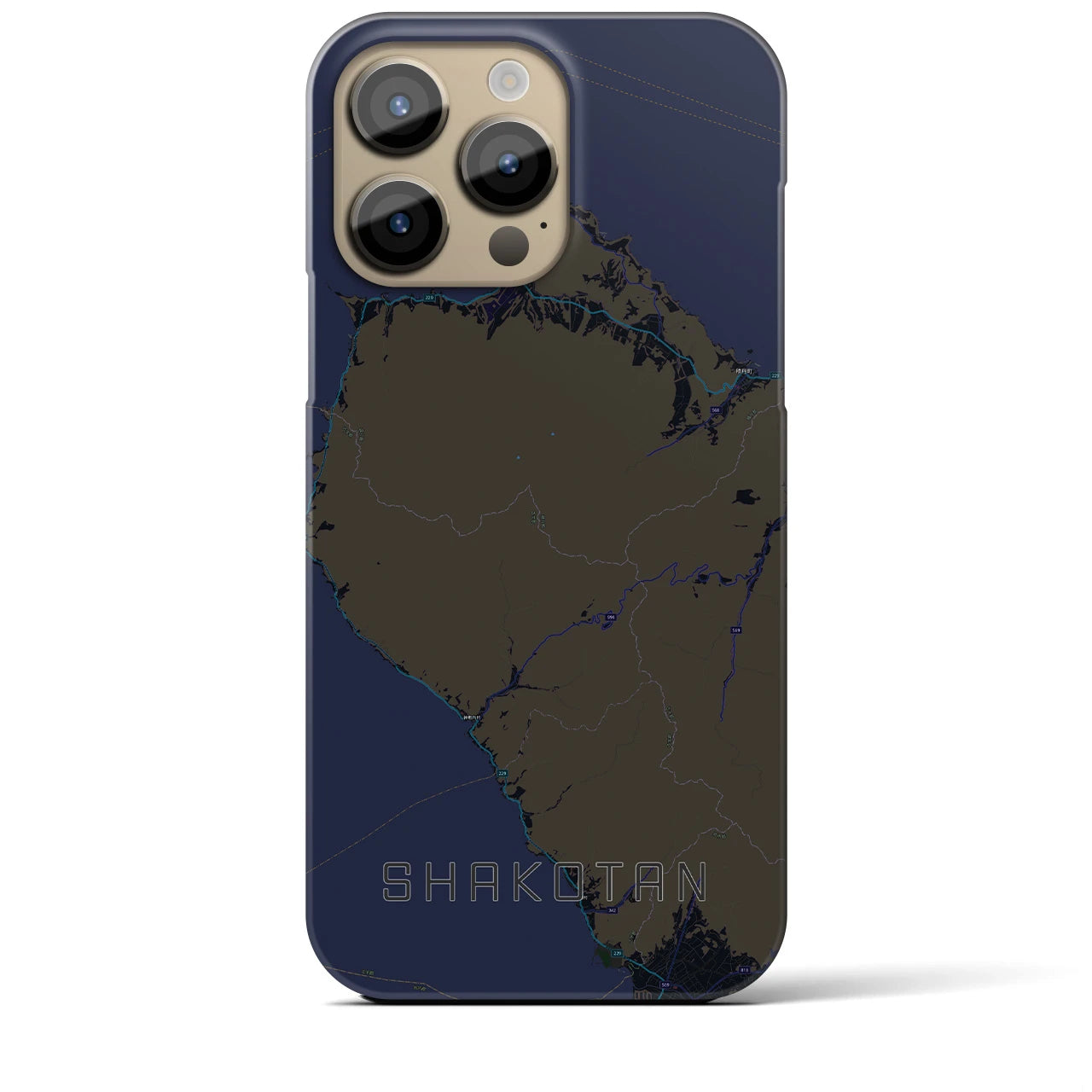 【積丹(北海道)】地図柄iPhoneケース(バックカバータイプ)