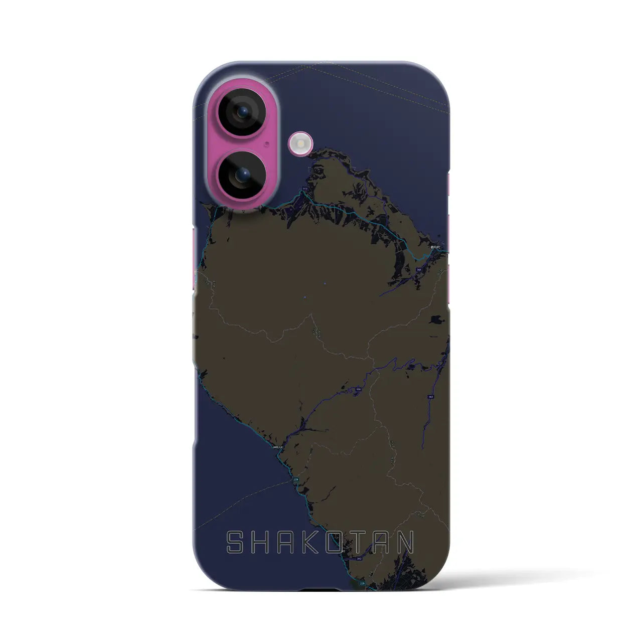 【積丹(北海道)】地図柄iPhoneケース(バックカバータイプ)