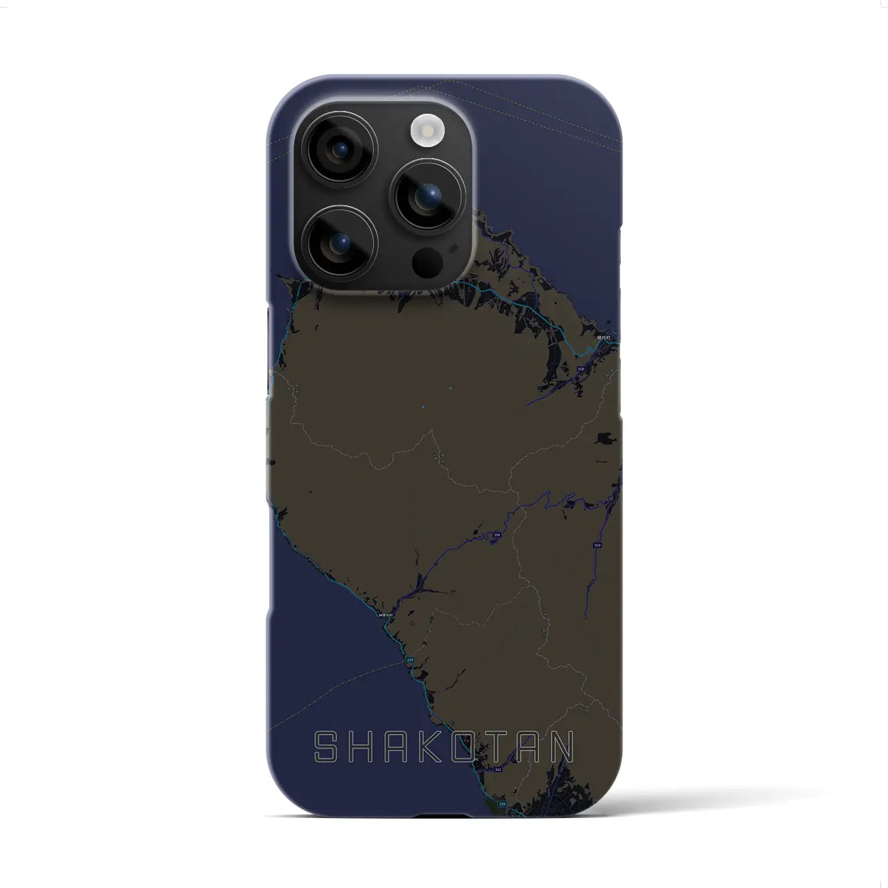 【積丹(北海道)】地図柄iPhoneケース(バックカバータイプ)