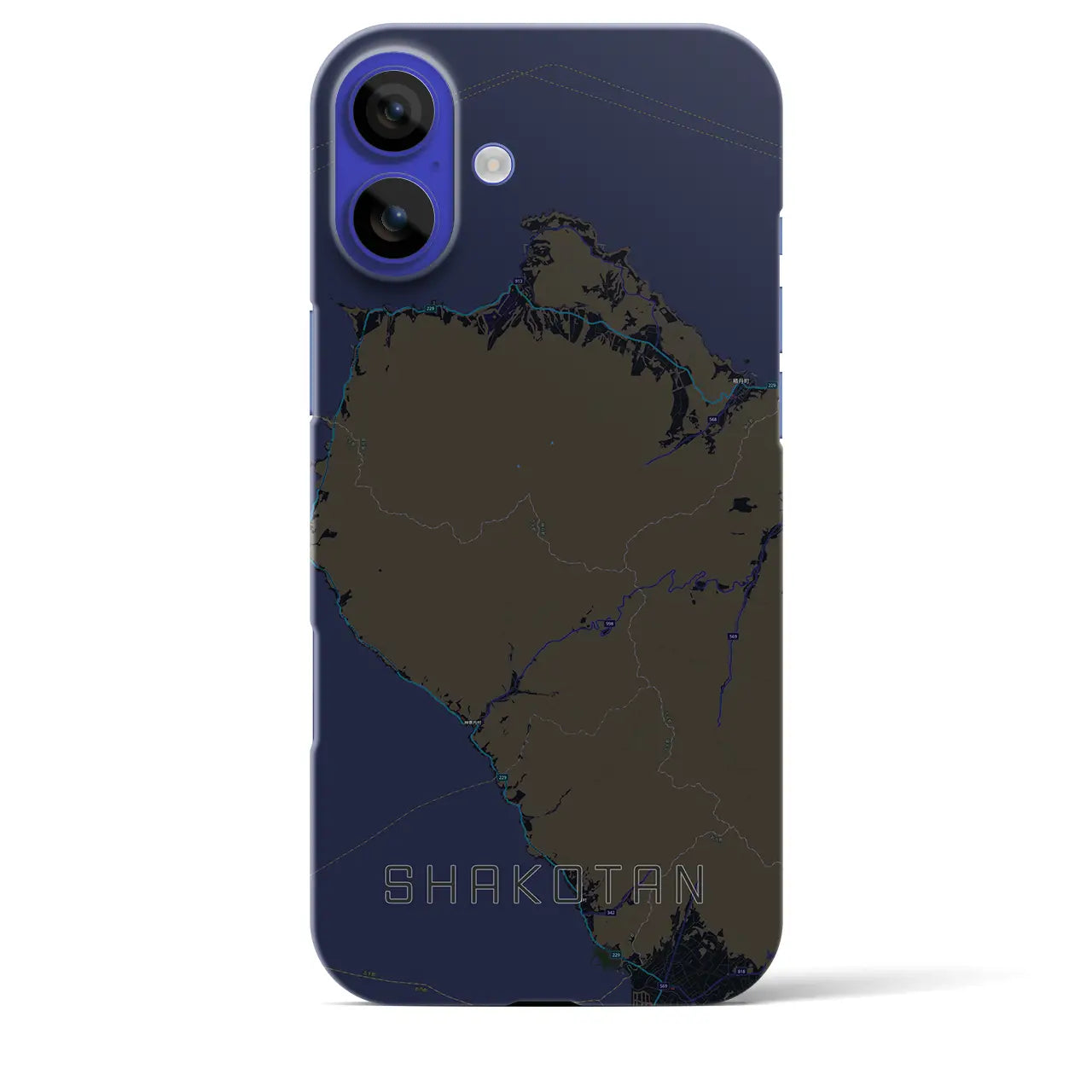 【積丹(北海道)】地図柄iPhoneケース(バックカバータイプ)