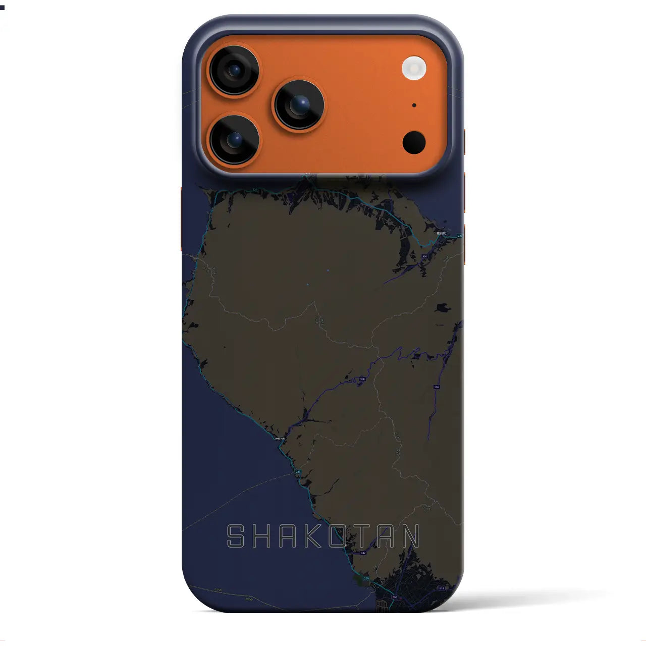 【積丹(北海道)】地図柄iPhoneケース(バックカバータイプ)