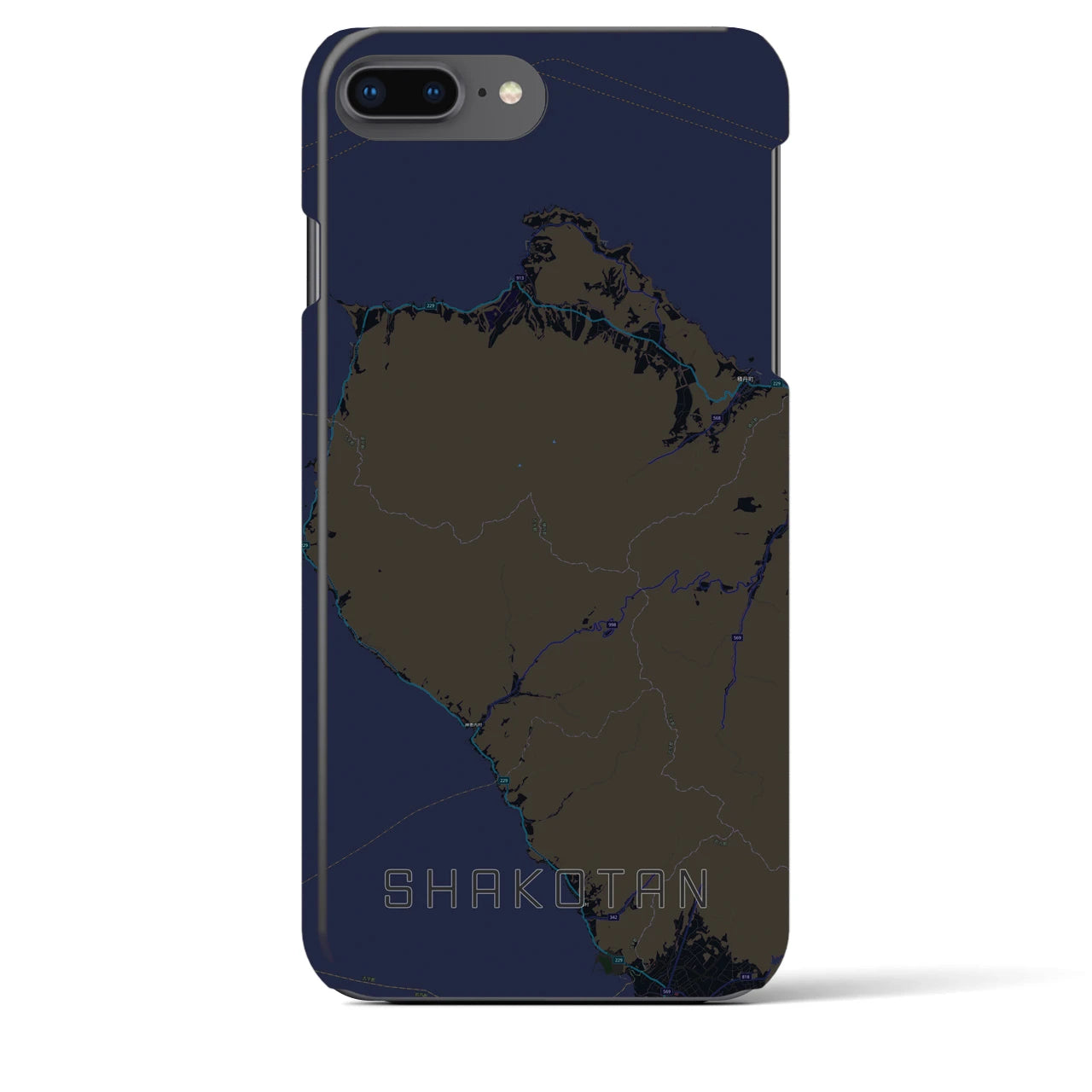【積丹(北海道)】地図柄iPhoneケース(バックカバータイプ)