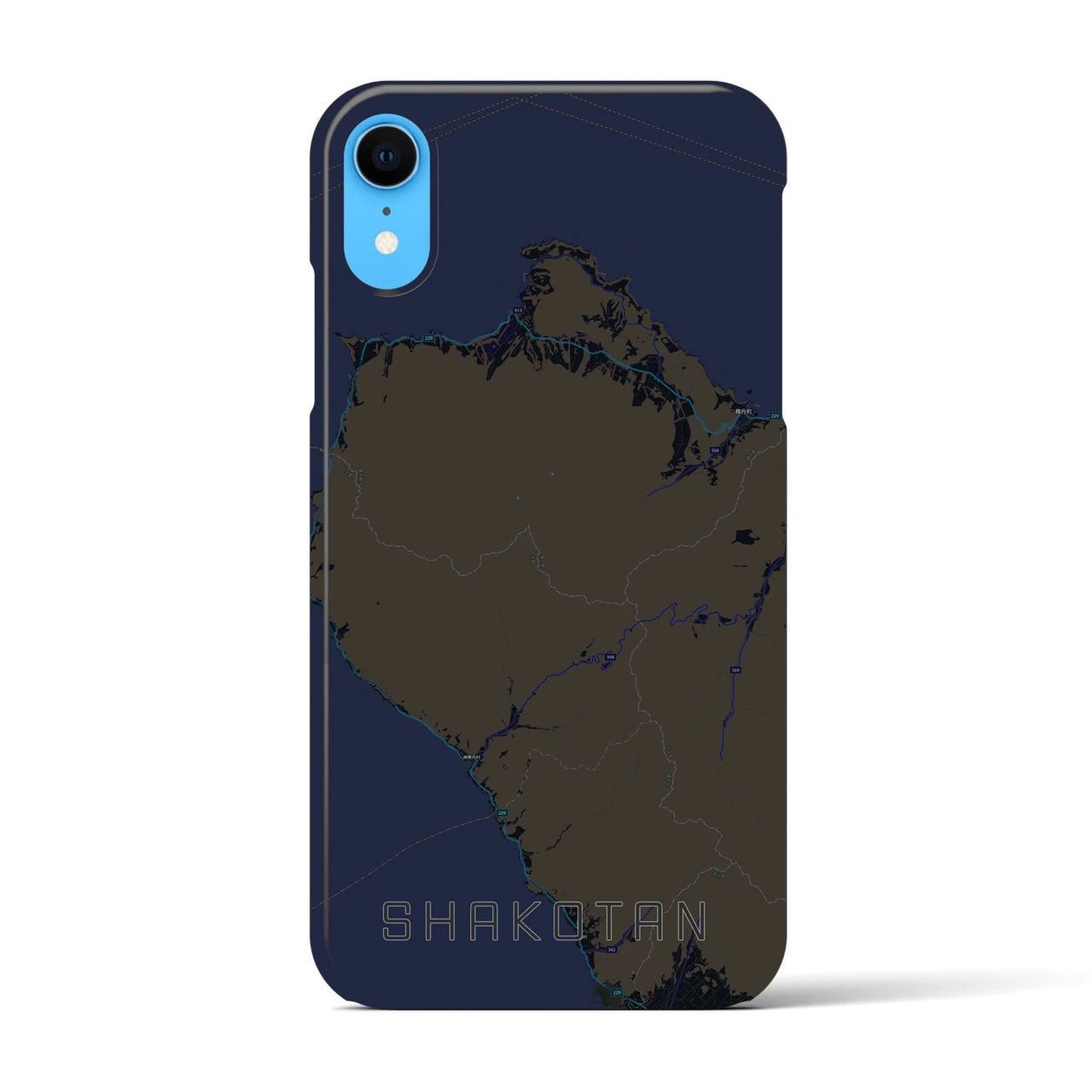 【積丹(北海道)】地図柄iPhoneケース(バックカバータイプ)