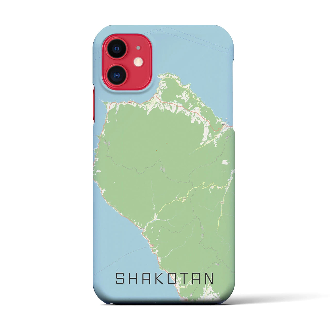 【積丹(北海道)】地図柄iPhoneケース(バックカバータイプ)
