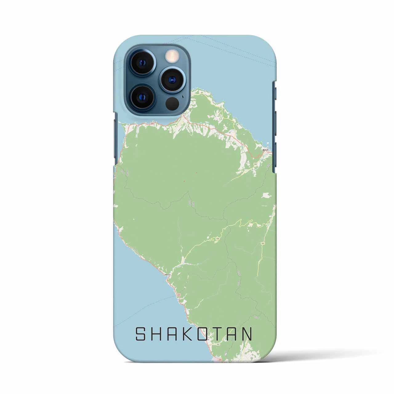 【積丹(北海道)】地図柄iPhoneケース(バックカバータイプ)