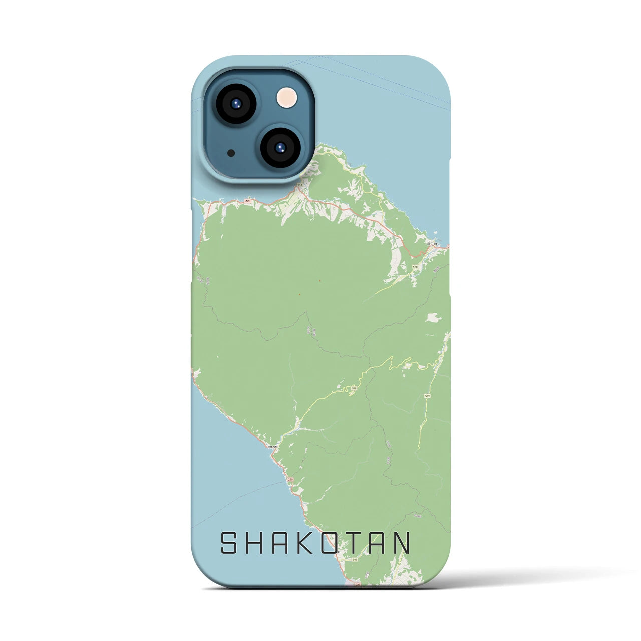 【積丹(北海道)】地図柄iPhoneケース(バックカバータイプ)
