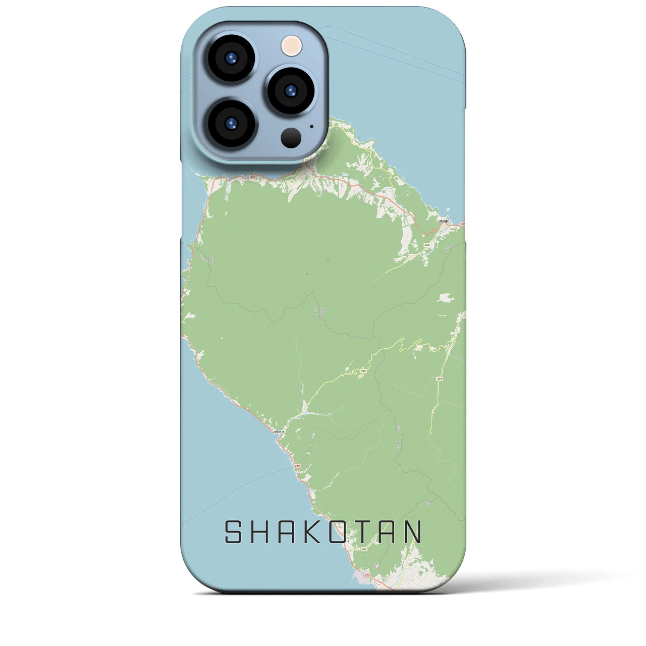 【積丹(北海道)】地図柄iPhoneケース(バックカバータイプ)