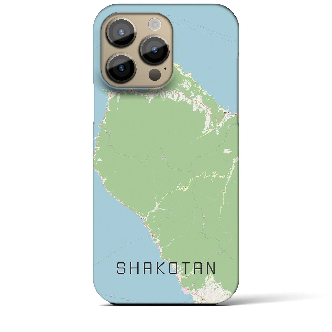 【積丹(北海道)】地図柄iPhoneケース(バックカバータイプ)
