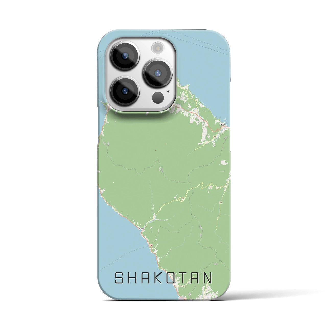 【積丹(北海道)】地図柄iPhoneケース(バックカバータイプ)