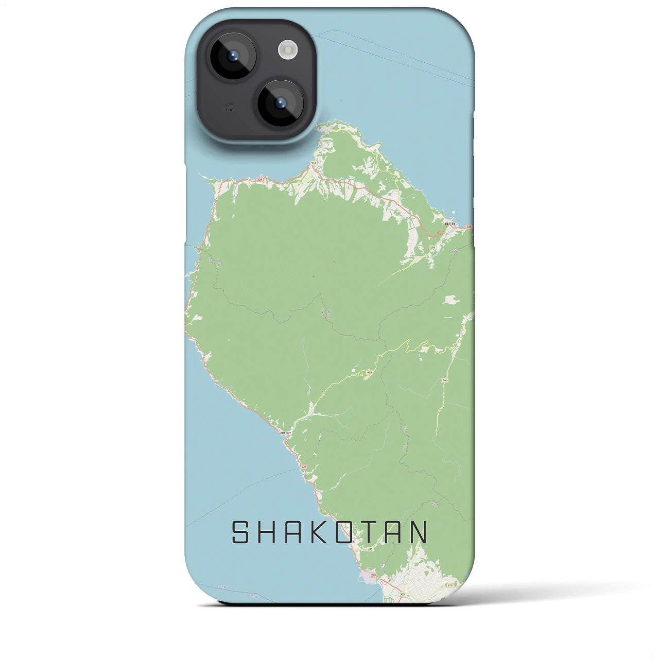 【積丹(北海道)】地図柄iPhoneケース(バックカバータイプ)