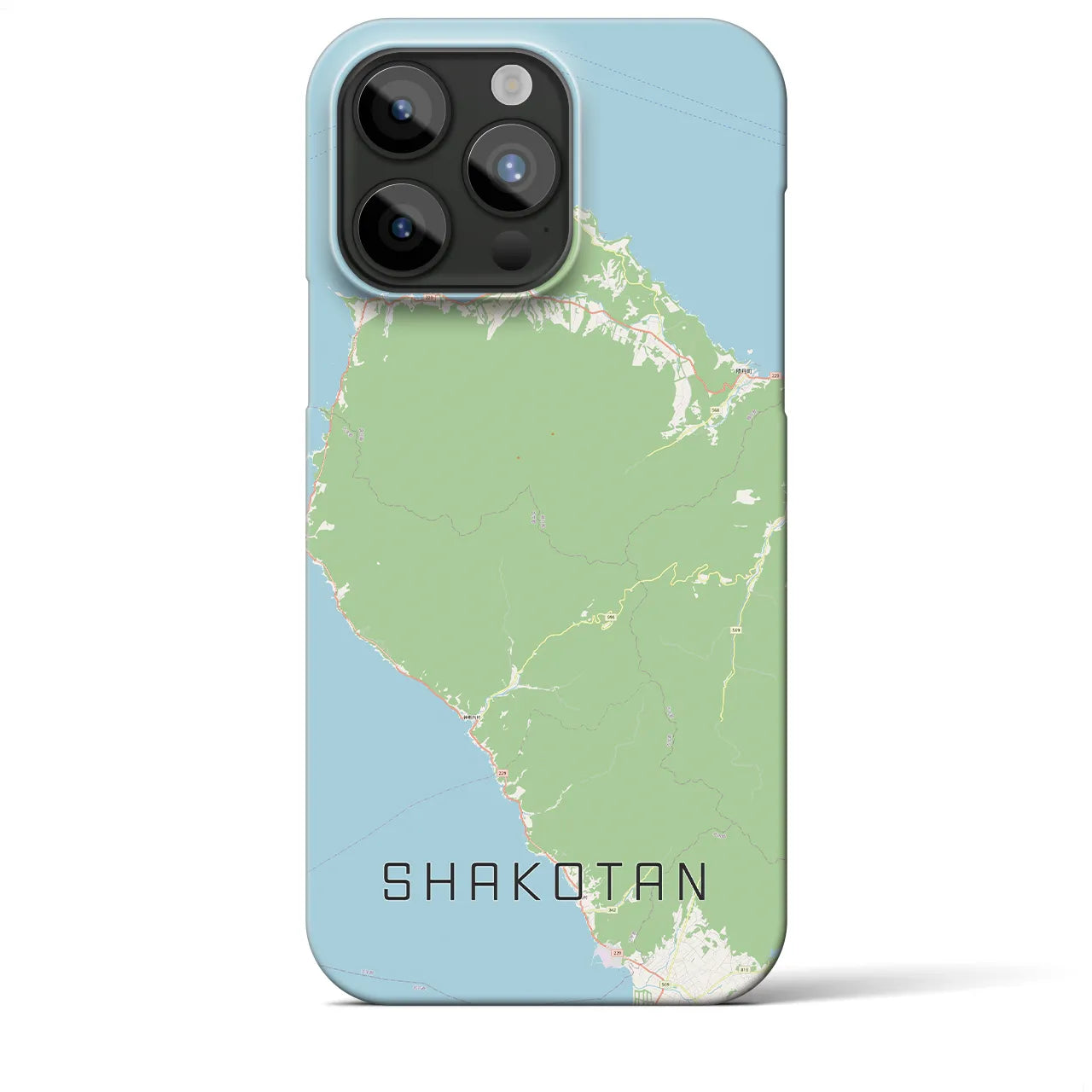 【積丹(北海道)】地図柄iPhoneケース(バックカバータイプ)