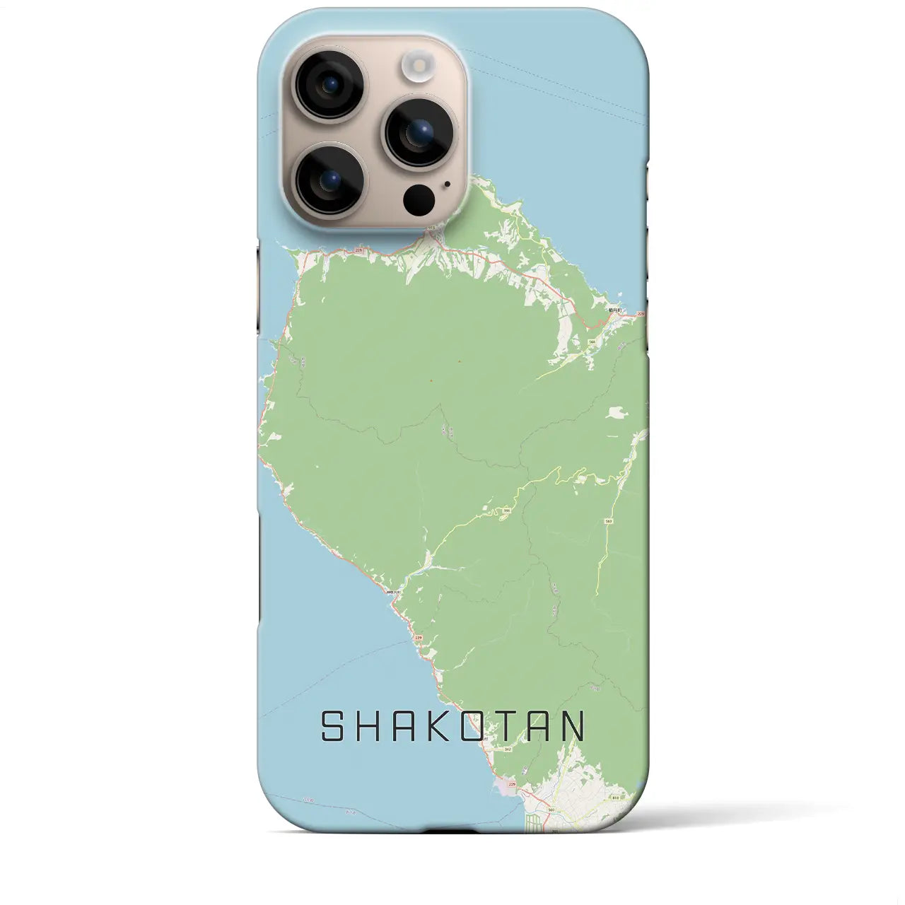 【積丹(北海道)】地図柄iPhoneケース(バックカバータイプ)