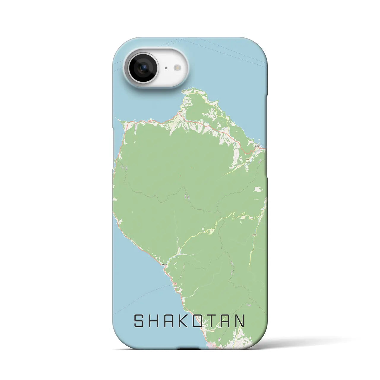 【積丹(北海道)】地図柄iPhoneケース(バックカバータイプ)