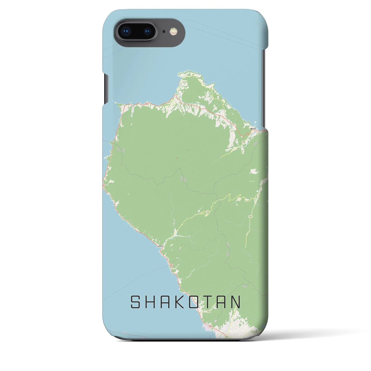 【積丹(北海道)】地図柄iPhoneケース(バックカバータイプ)