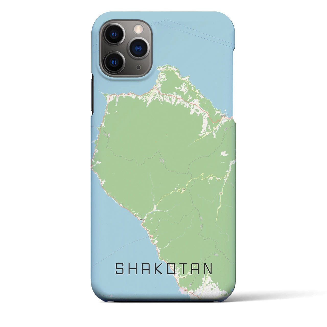 【積丹(北海道)】地図柄iPhoneケース(バックカバータイプ)