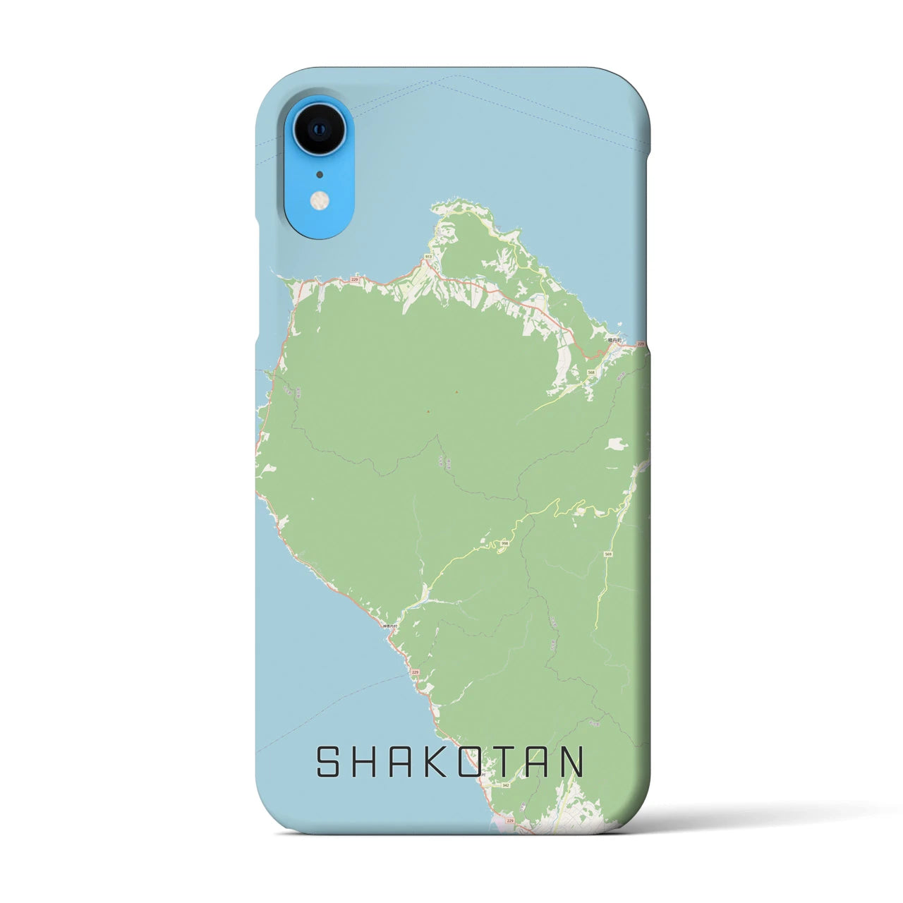 【積丹(北海道)】地図柄iPhoneケース(バックカバータイプ)