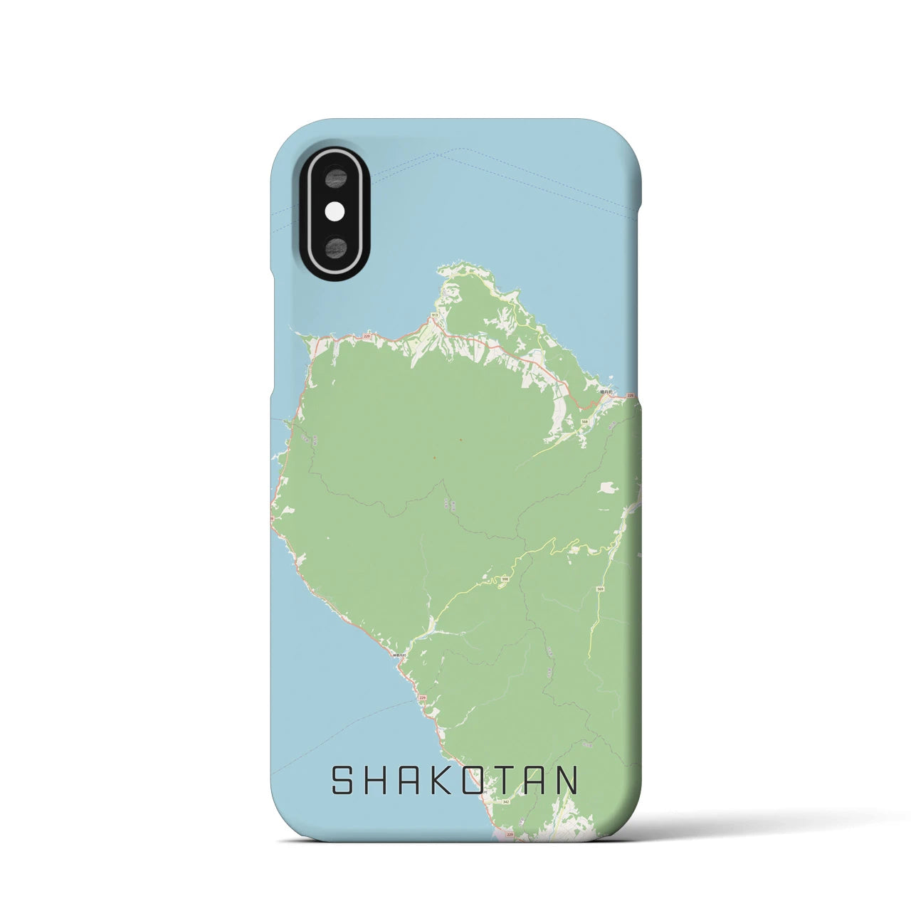【積丹(北海道)】地図柄iPhoneケース(バックカバータイプ)