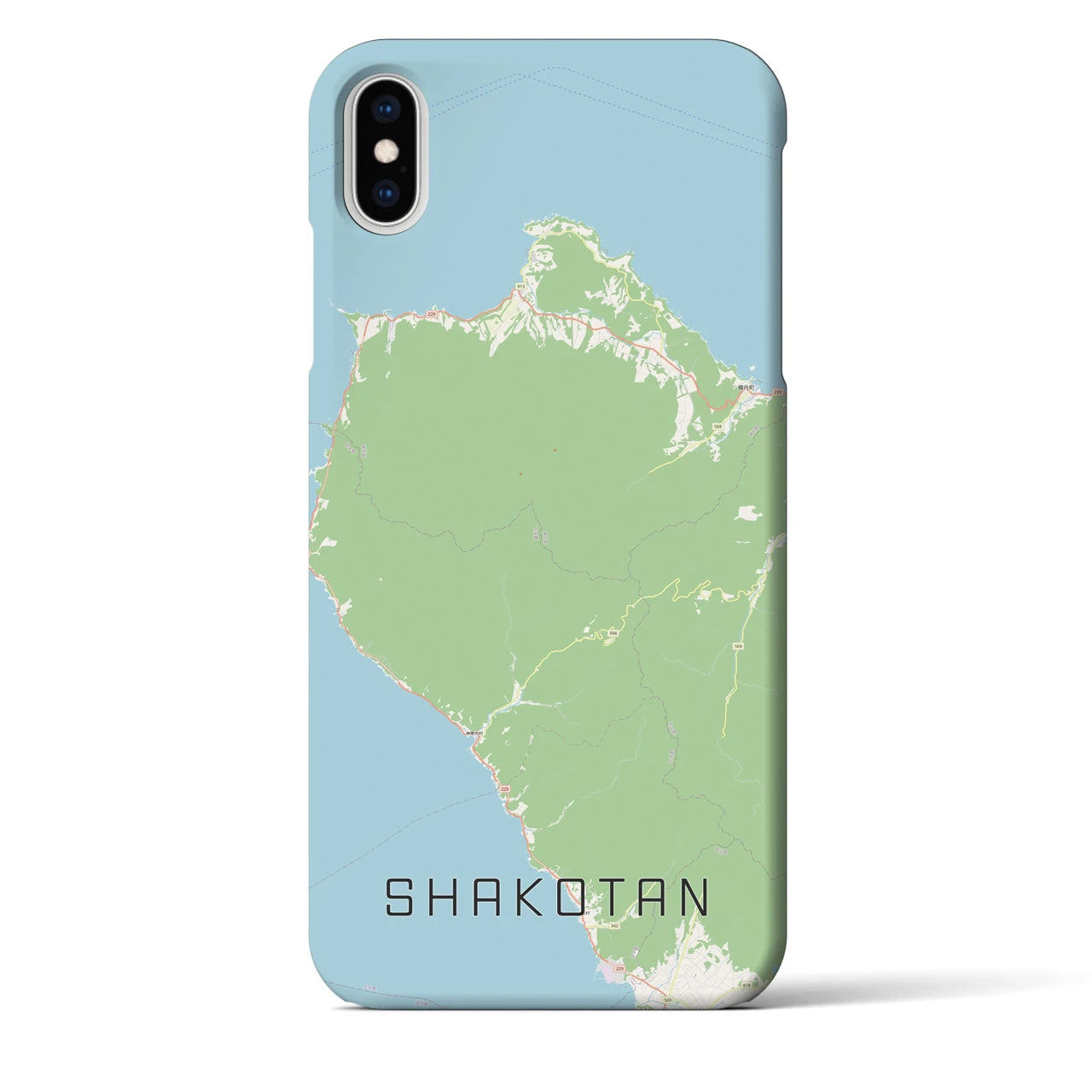 【積丹(北海道)】地図柄iPhoneケース(バックカバータイプ)