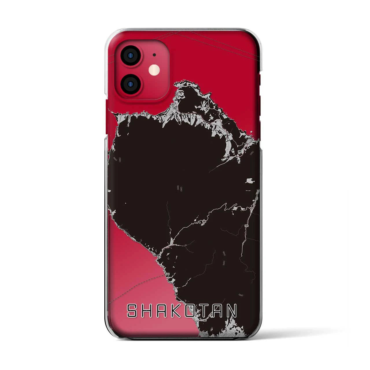 【積丹(北海道)】地図柄iPhoneケース(クリアタイプ)