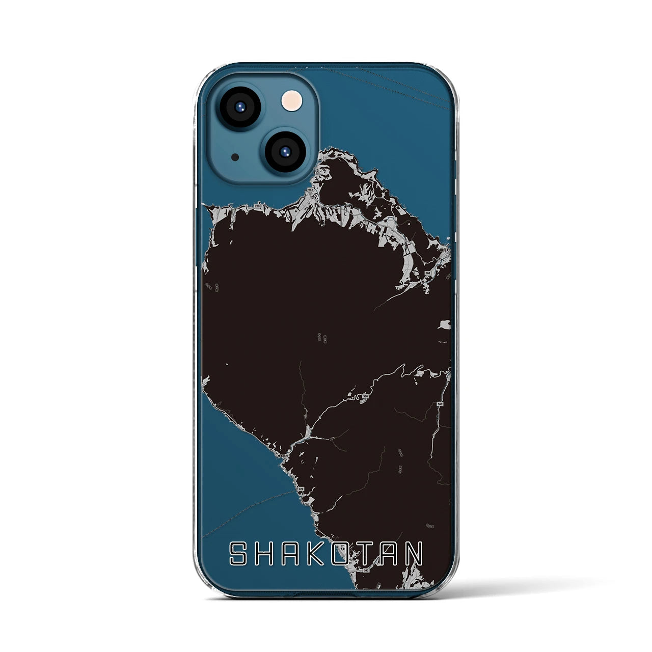 【積丹(北海道)】地図柄iPhoneケース(クリアタイプ)