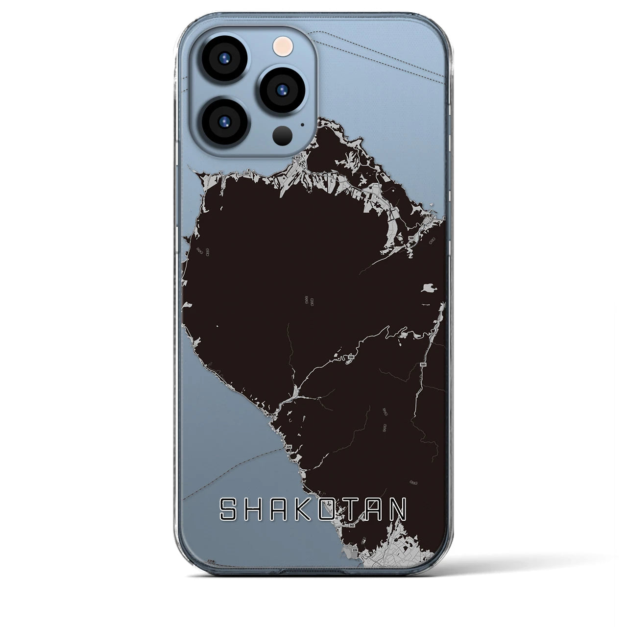 【積丹(北海道)】地図柄iPhoneケース(クリアタイプ)