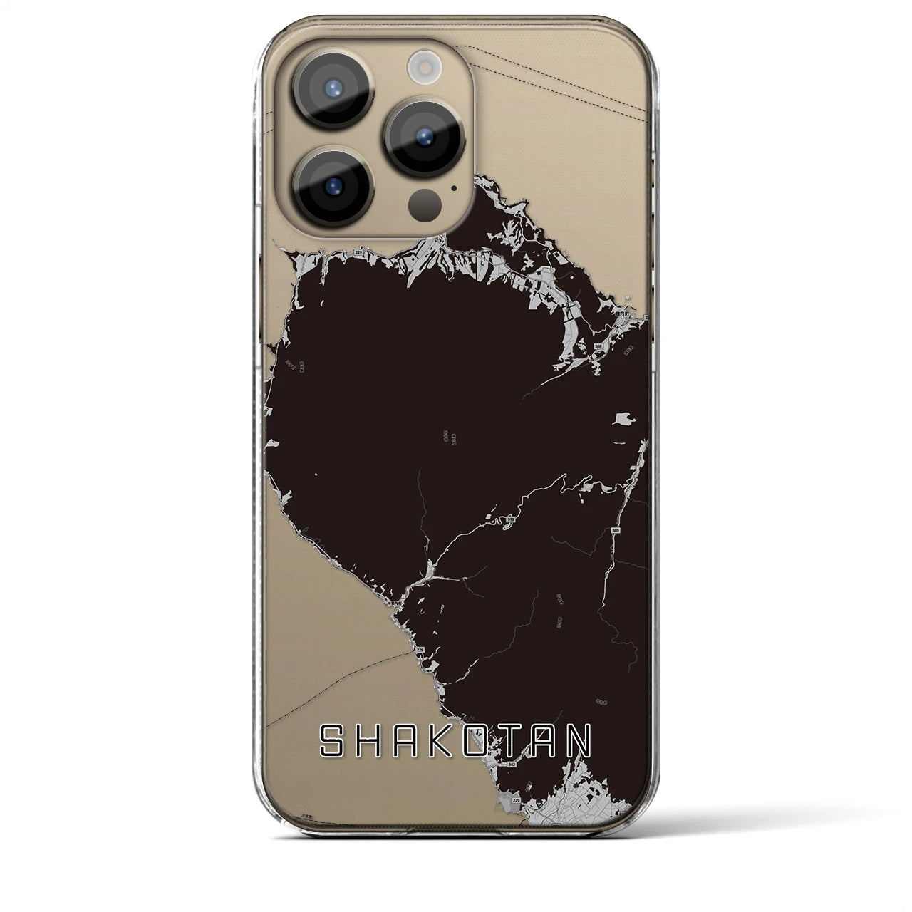 【積丹(北海道)】地図柄iPhoneケース(クリアタイプ)