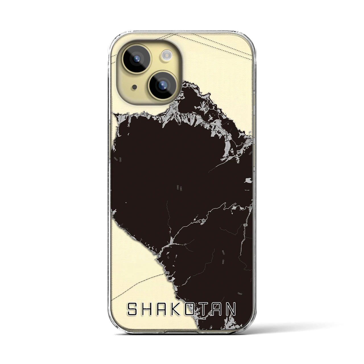 【積丹(北海道)】地図柄iPhoneケース(クリアタイプ)