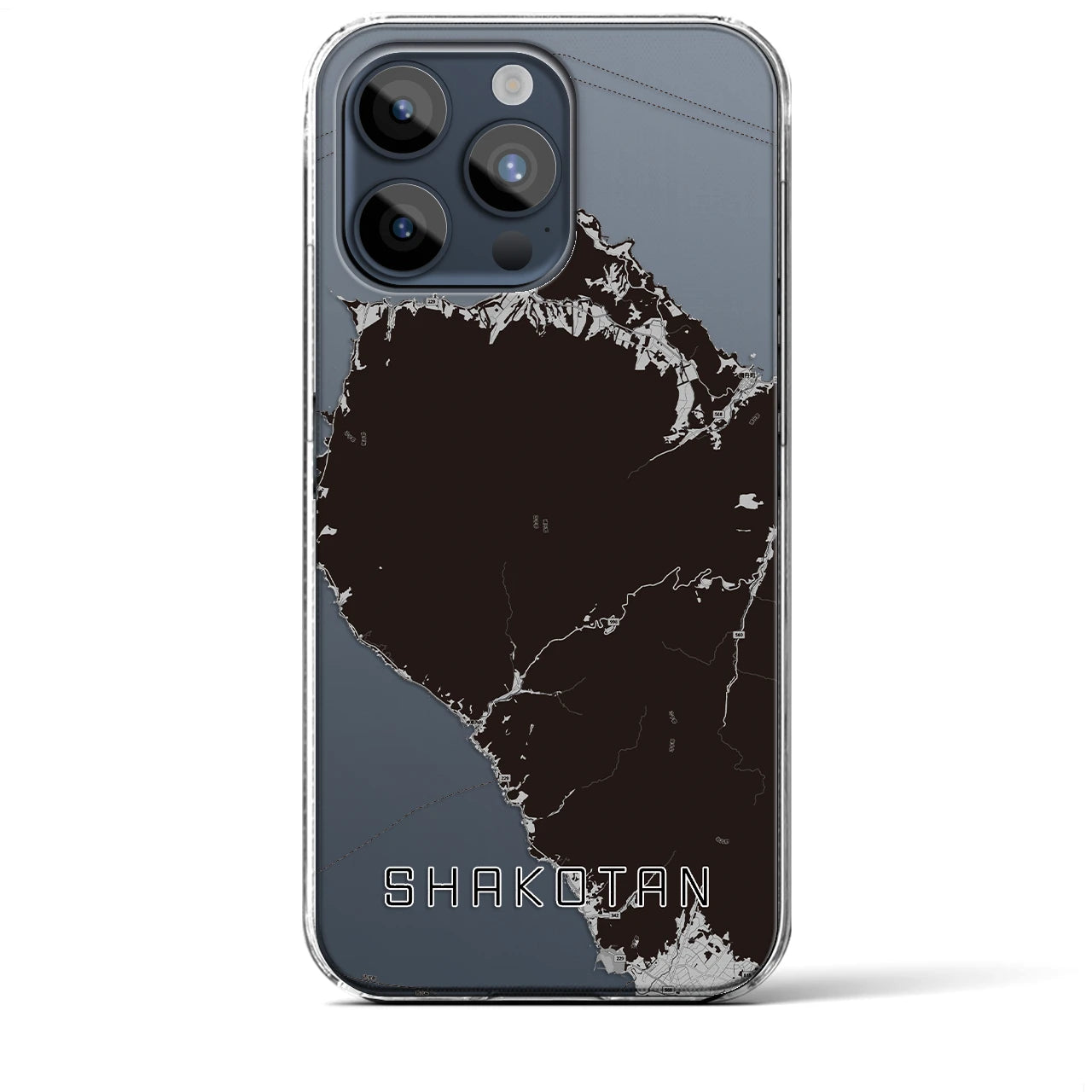 【積丹(北海道)】地図柄iPhoneケース(クリアタイプ)