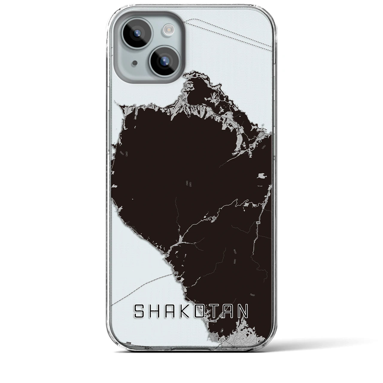 【積丹(北海道)】地図柄iPhoneケース(クリアタイプ)