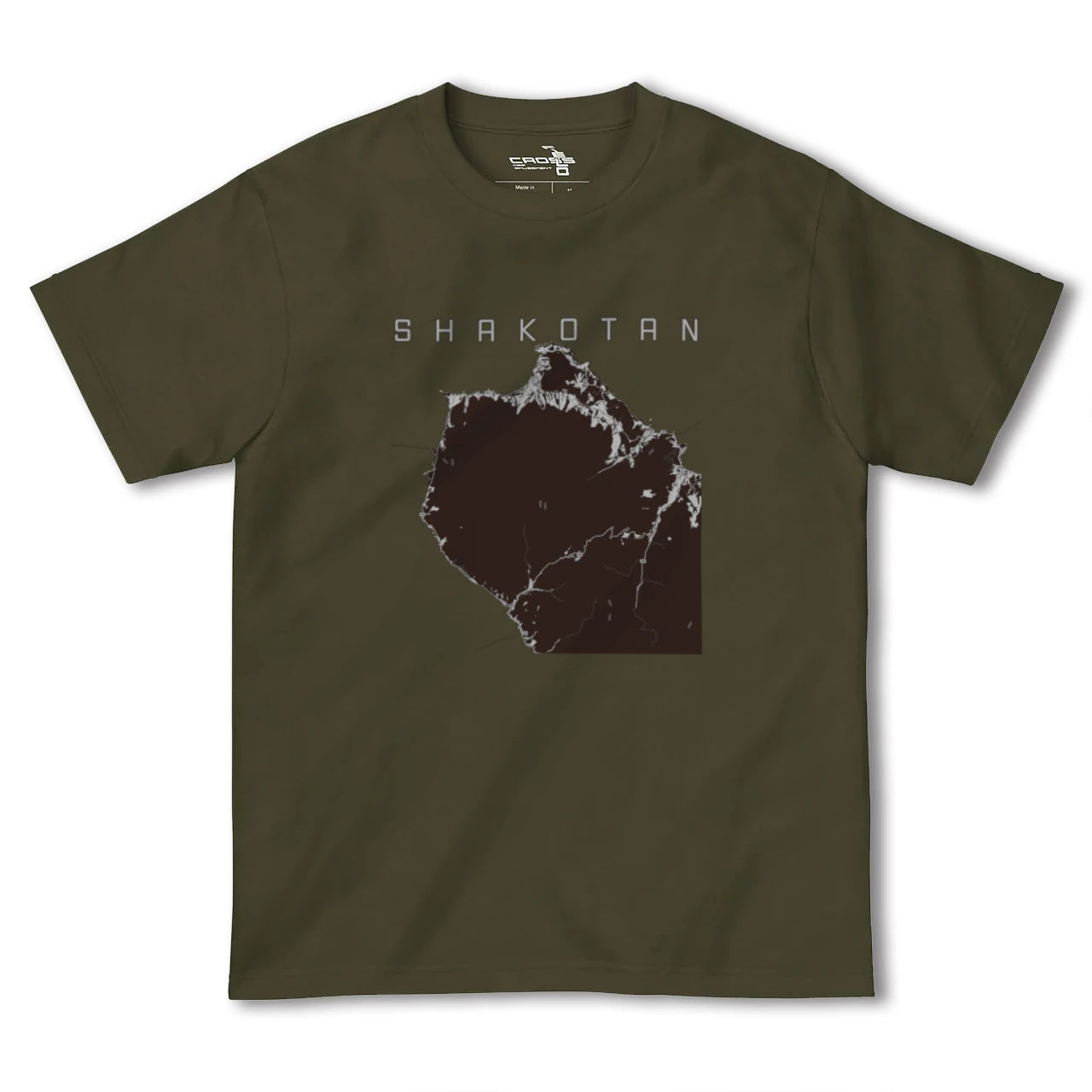【積丹(北海道)】地図柄ヘビーウェイトTシャツ
