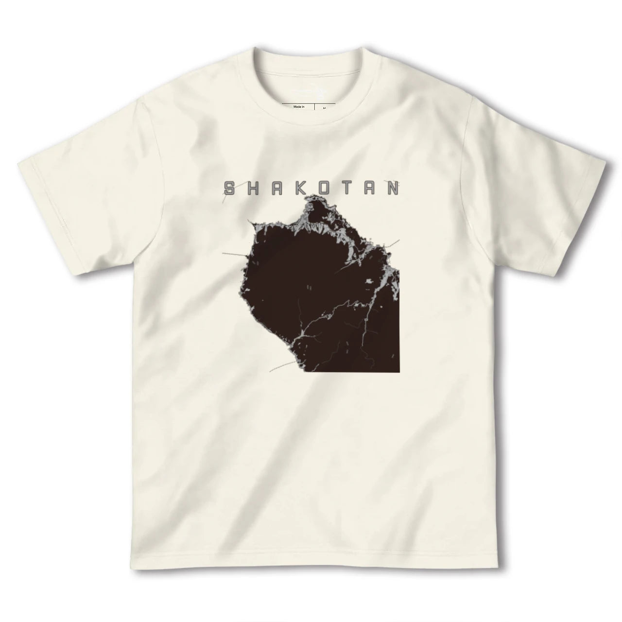 【積丹(北海道)】地図柄ヘビーウェイトTシャツ