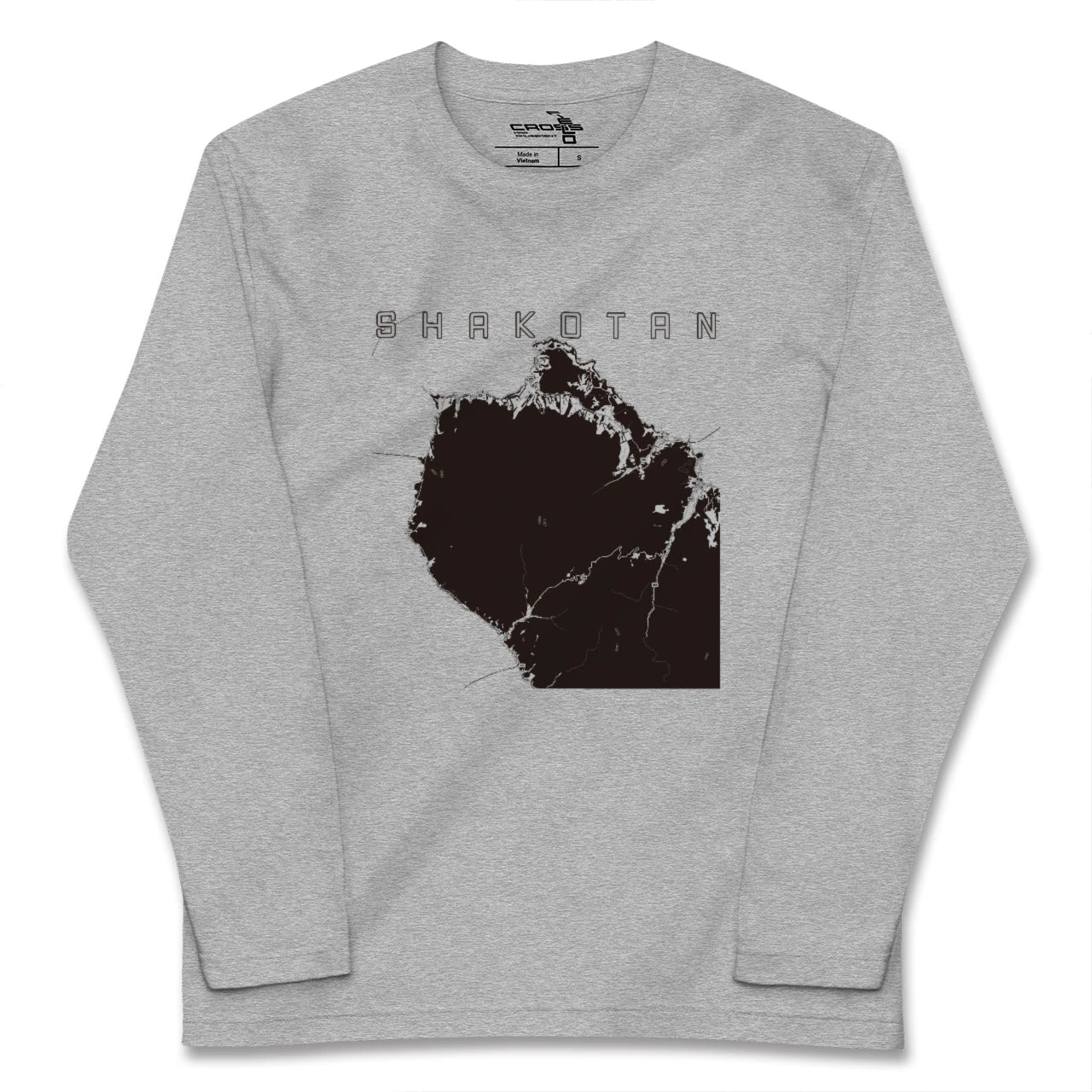 【積丹(北海道)】地図柄ロングスリーブTシャツ