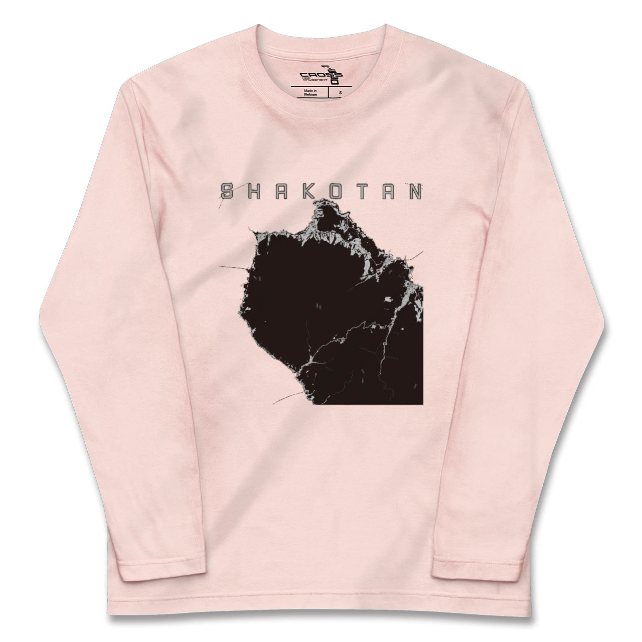 【積丹(北海道)】地図柄ロングスリーブTシャツ