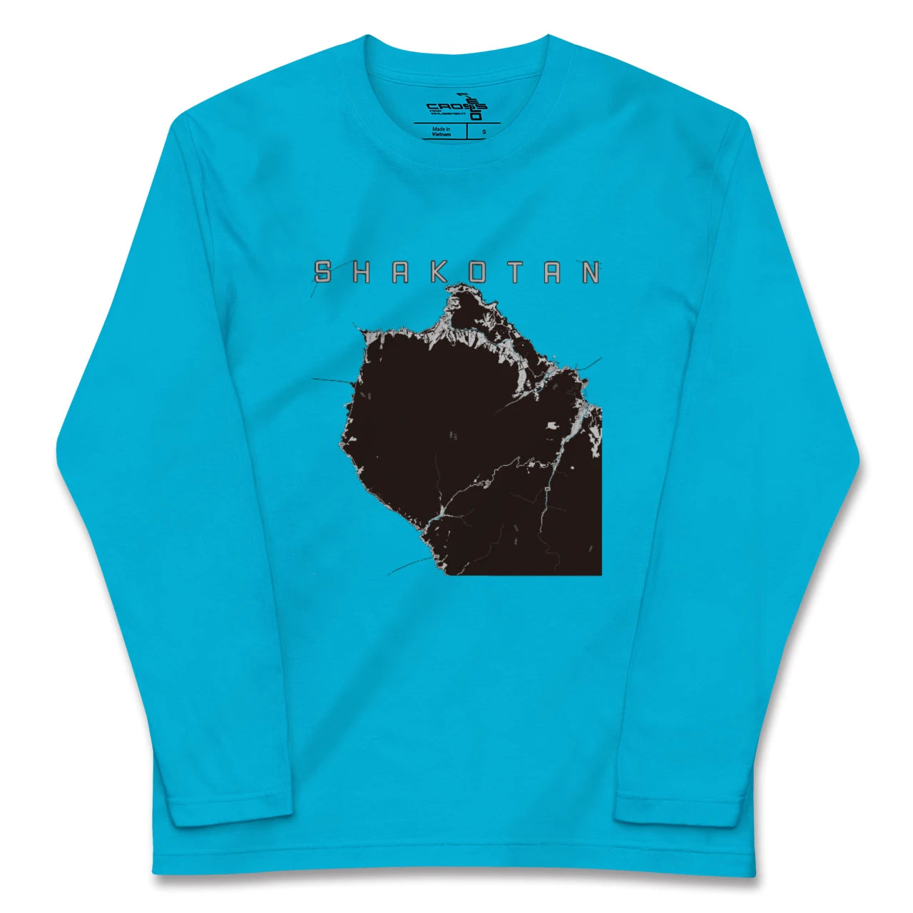 【積丹(北海道)】地図柄ロングスリーブTシャツ