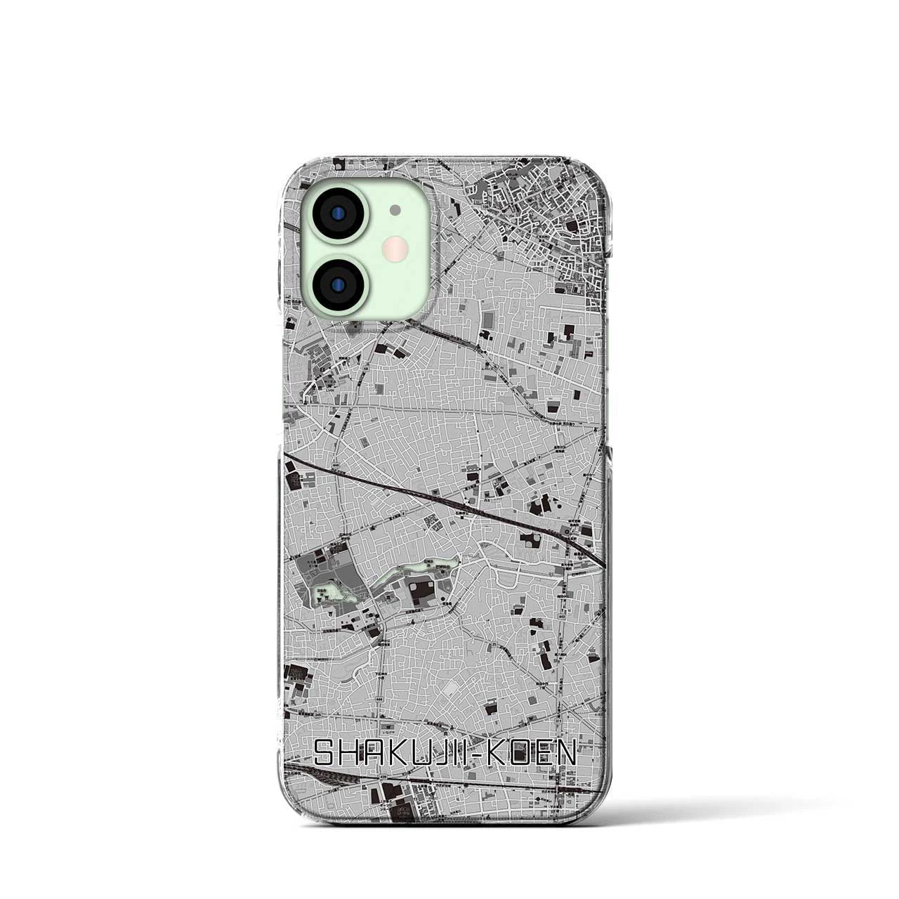 【石神井公園(東京都)】地図柄iPhoneケース(クリアタイプ)