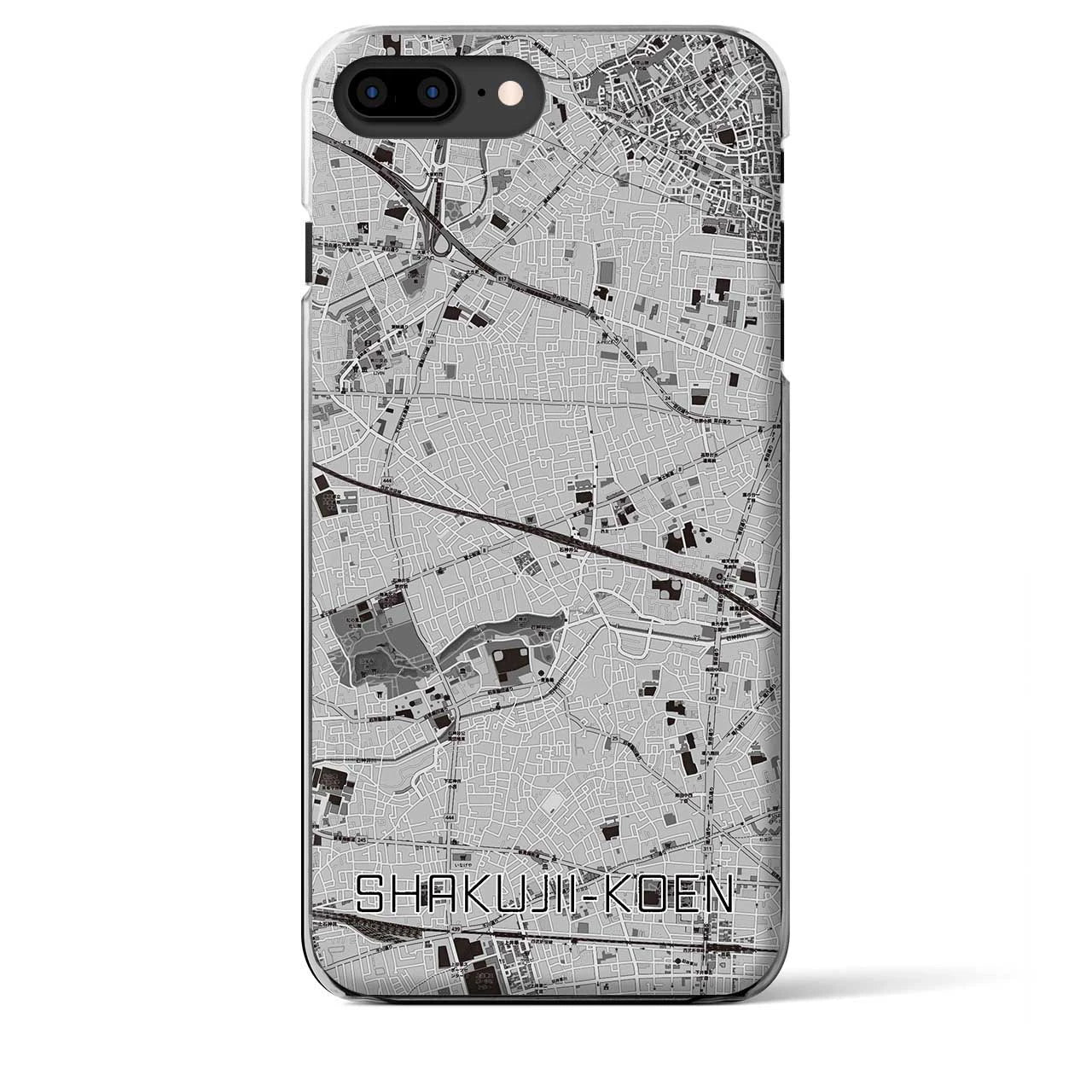 【石神井公園(東京都)】地図柄iPhoneケース(クリアタイプ)