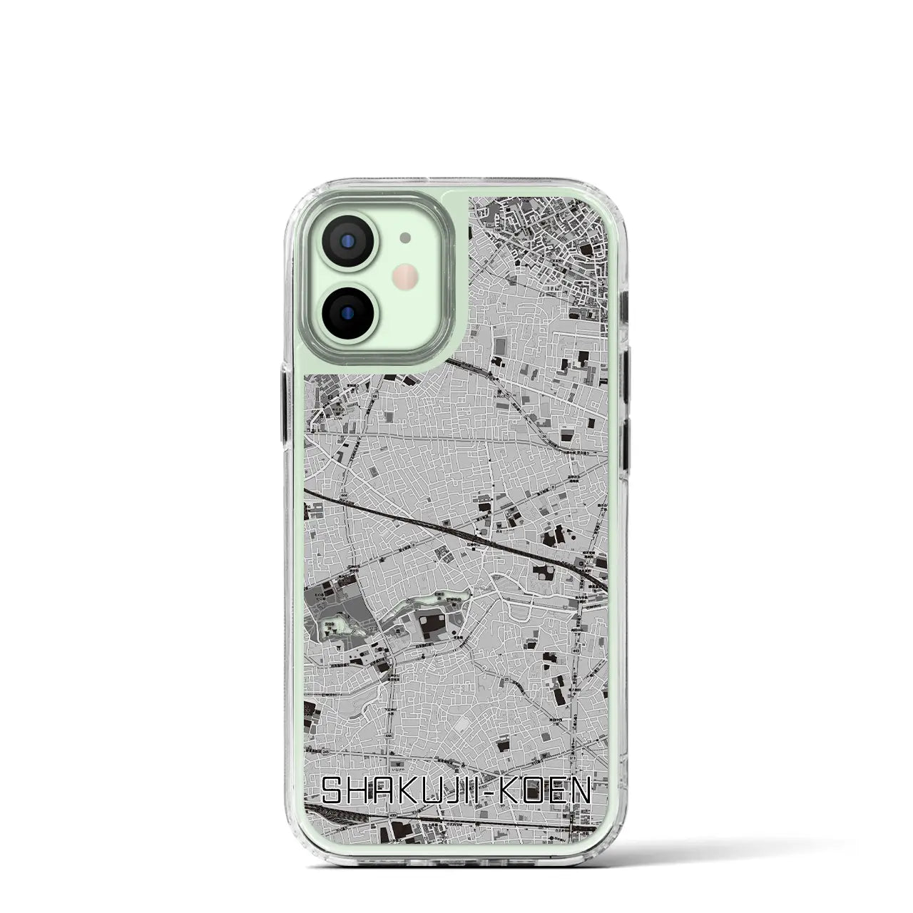 【石神井公園(東京都)】地図柄iPhoneケース(MagSafeタイプ)