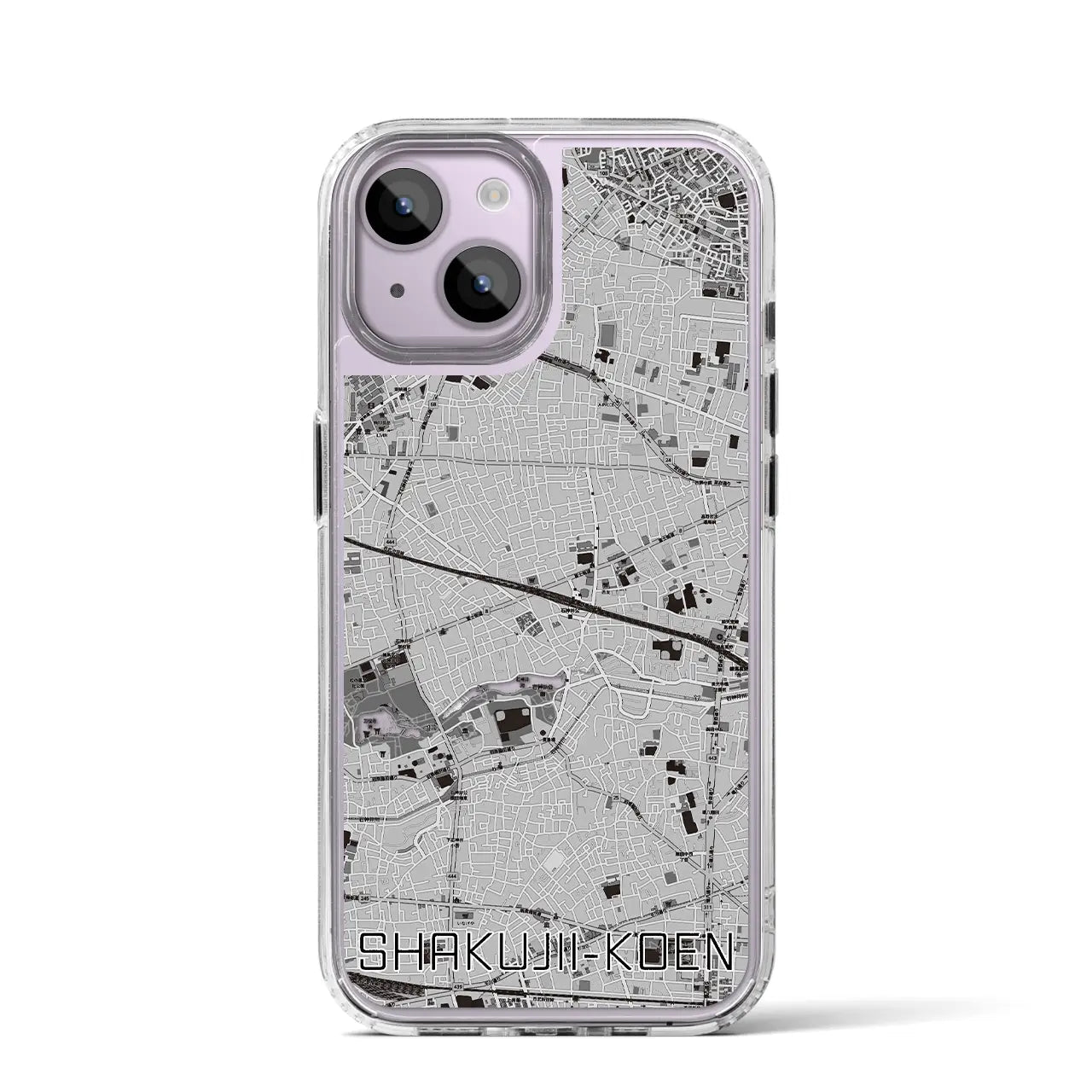 【石神井公園(東京都)】地図柄iPhoneケース(MagSafeタイプ)