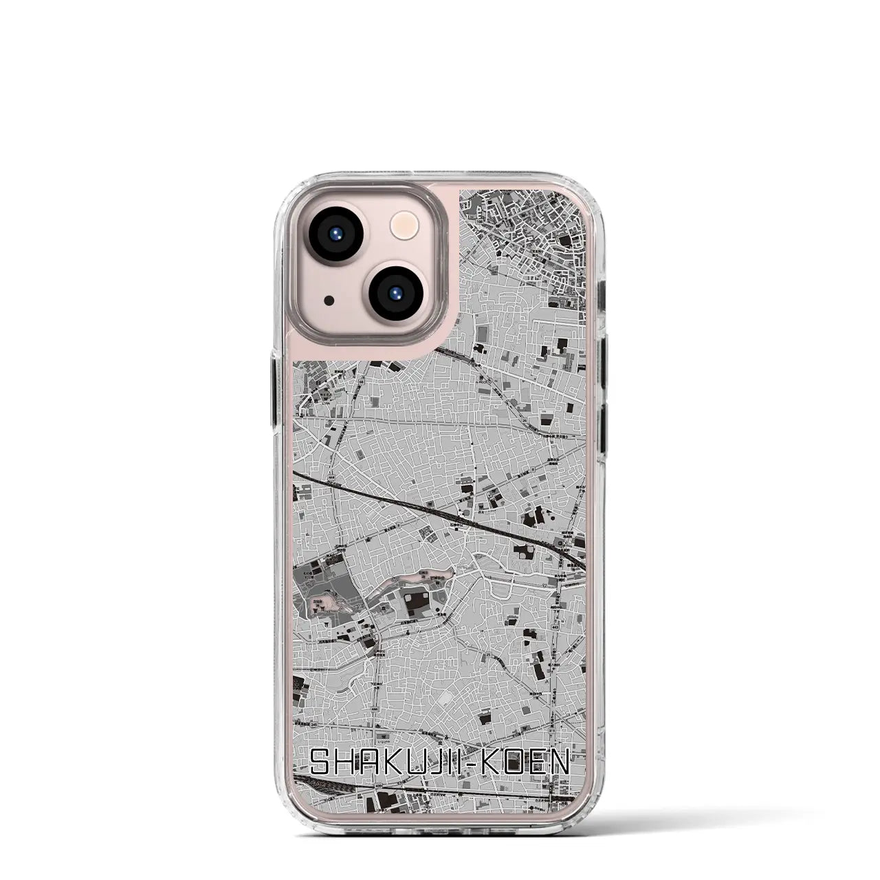 【石神井公園(東京都)】地図柄iPhoneケース(MagSafeタイプ)