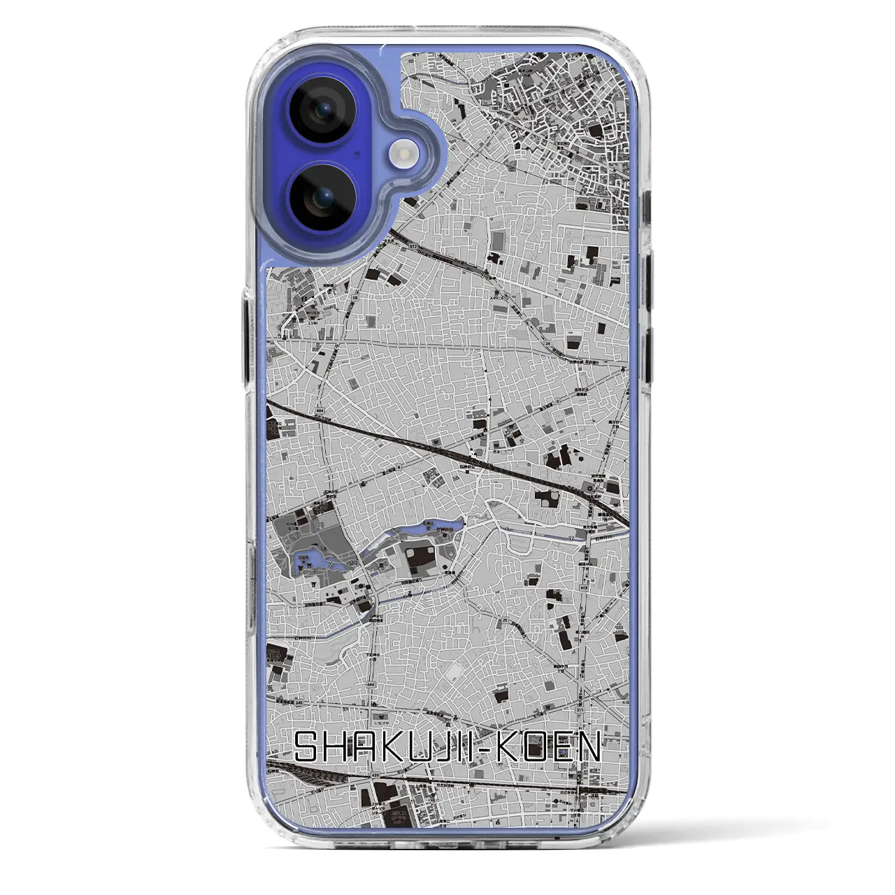 【石神井公園(東京都)】地図柄iPhoneケース(MagSafeタイプ)