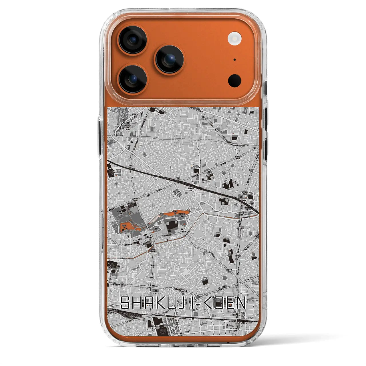 【石神井公園(東京都)】地図柄iPhoneケース(MagSafeタイプ)