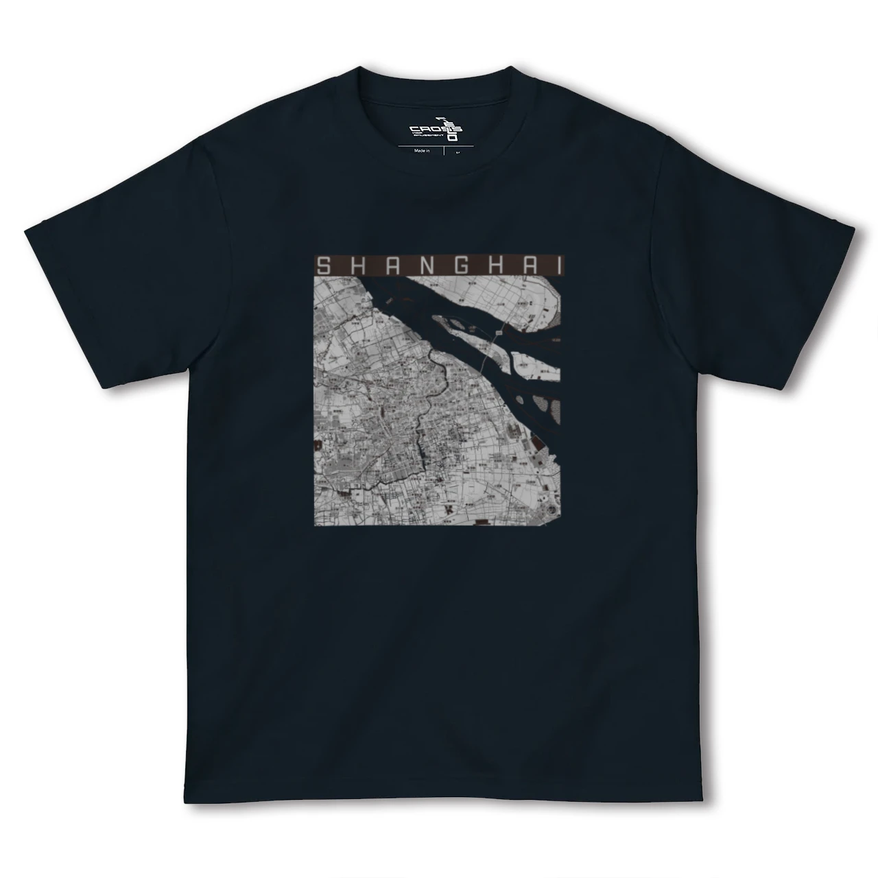 【上海(中華人民共和国)】地図柄ヘビーウェイトTシャツ