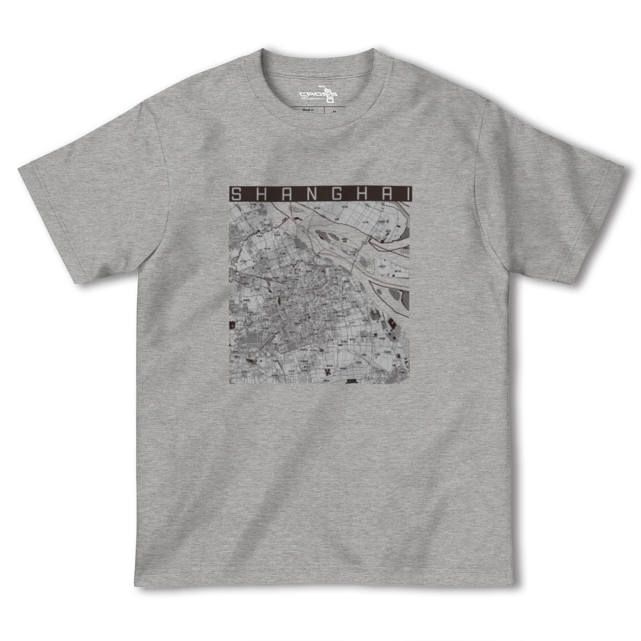 【上海(中華人民共和国)】地図柄ヘビーウェイトTシャツ