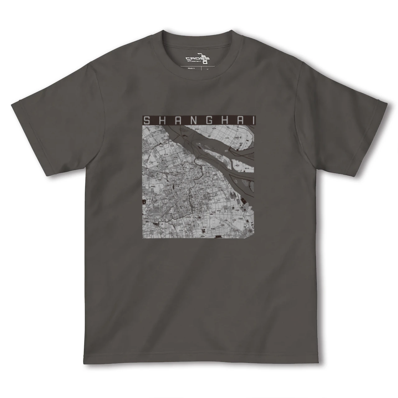 【上海(中華人民共和国)】地図柄ヘビーウェイトTシャツ
